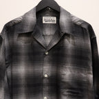 漸層色格紋開領襯衫 L/S -TYPE 3- #GRAY [23FW-WMS-OC03]