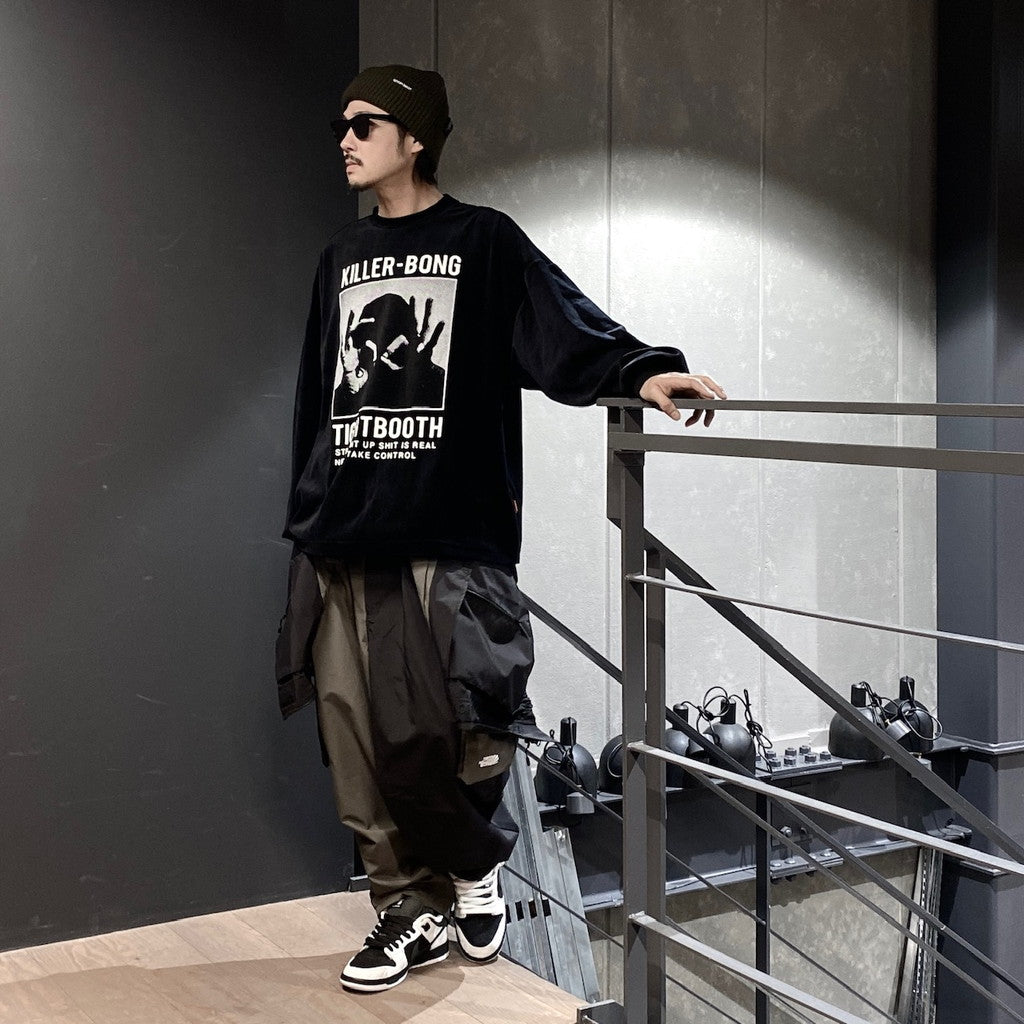 TBKB | HAND SIGN VELOURS #BLACK [FW23-TBKB10]