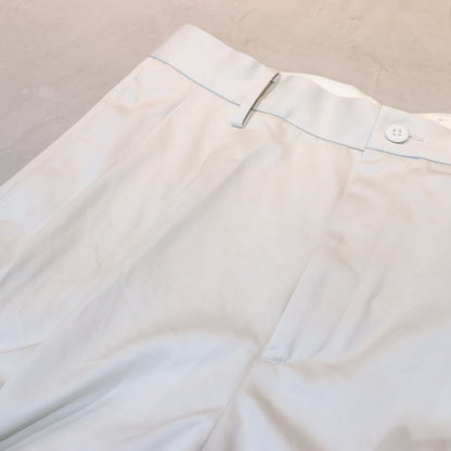 DOUBLE PLEATED CHINO TROUSERS #WHITE [24SS-WMP-PT10]
