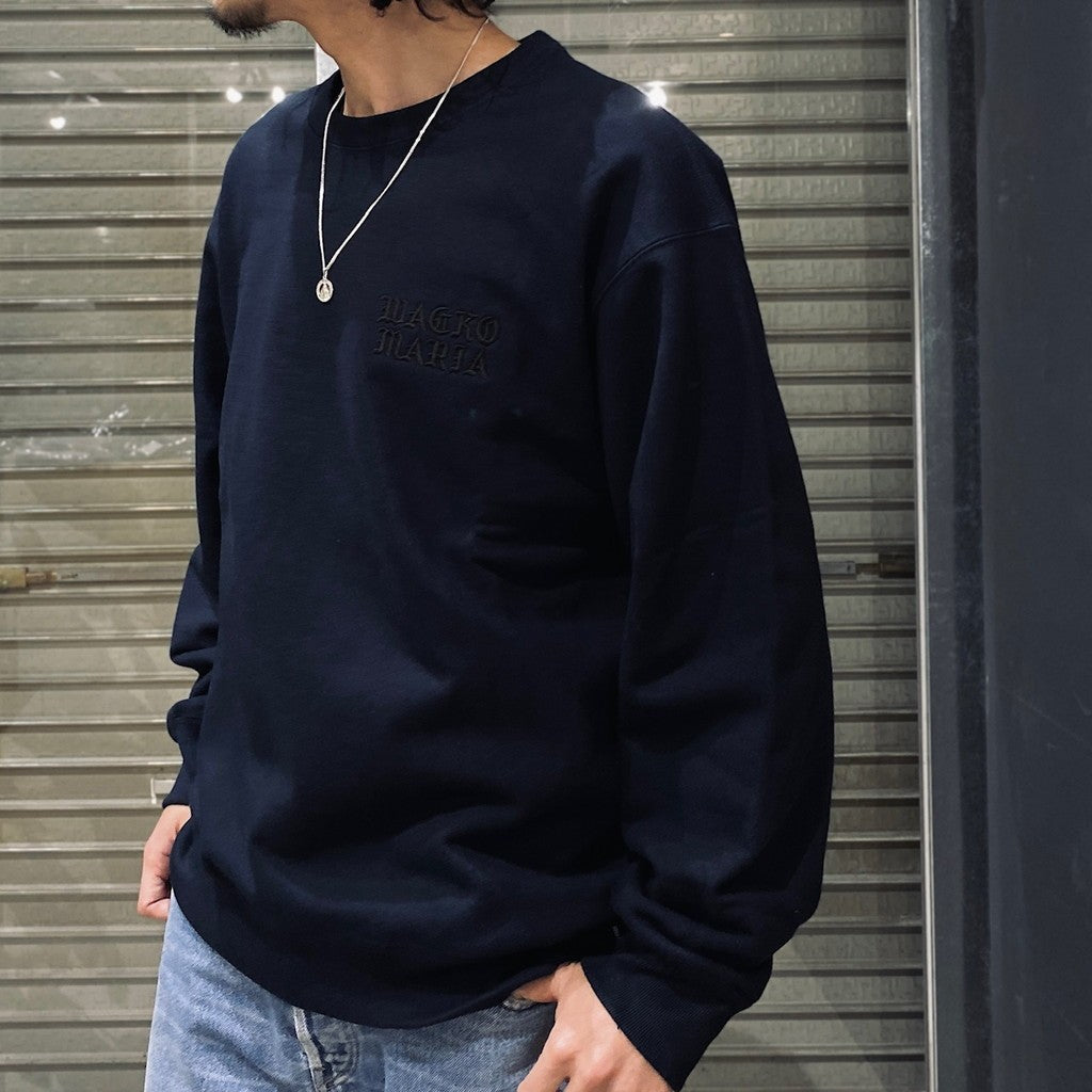 HEAVY WEIGHT CREW NECK SWEAT SHIRT -TYPE 2- #NAVY [24SS-WMC-SS07] –  cocorozashi