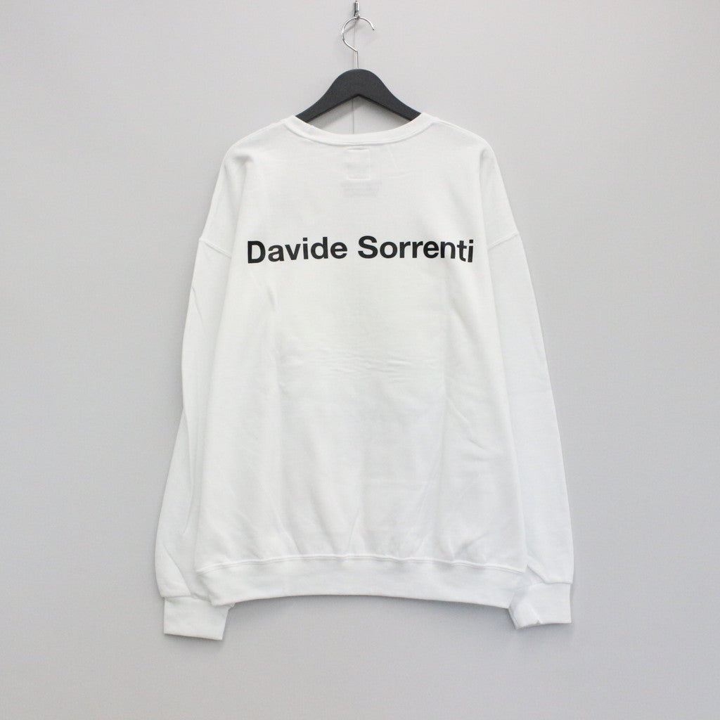 DAVIDE SORRENTI | CREW NECK SWEAT SHIRT -TYPE 2- #WHITE [DAVIDESORRENTI-WM-SS02]