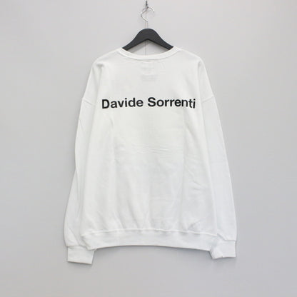 DAVIDE SORRENTI | CREW NECK SWEAT SHIRT -TYPE 2- #WHITE [DAVIDESORRENTI-WM-SS02]