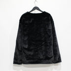 毛皮開襟衫#黑色 [SC2320-CT01]