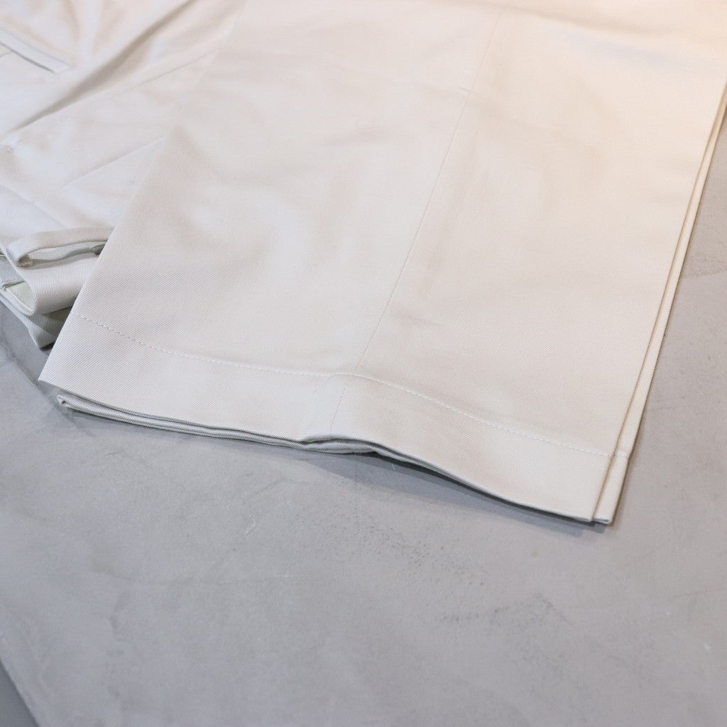 雙褶卡其褲#白色 [24SS-WMP-PT10]