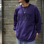 CREW NECK SWEAT SHIRT -TYPE 1- #PURPLE [24SS-WMC-SS01]