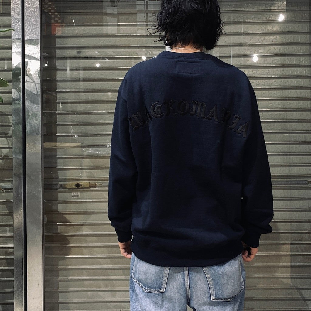 HEAVY WEIGHT CREW NECK SWEAT SHIRT -TYPE 2- #NAVY [24SS-WMC-SS07]