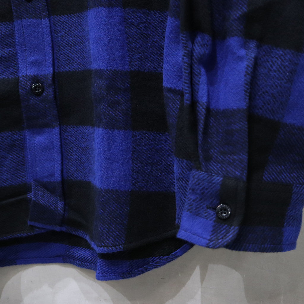 法蘭絨常規領襯衫 - 類型 2- #BLUE [24SSE-WMS-RC02]