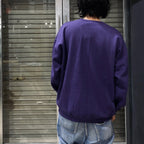 CREW NECK SWEAT SHIRT -TYPE 1- #PURPLE [24SS-WMC-SS01]