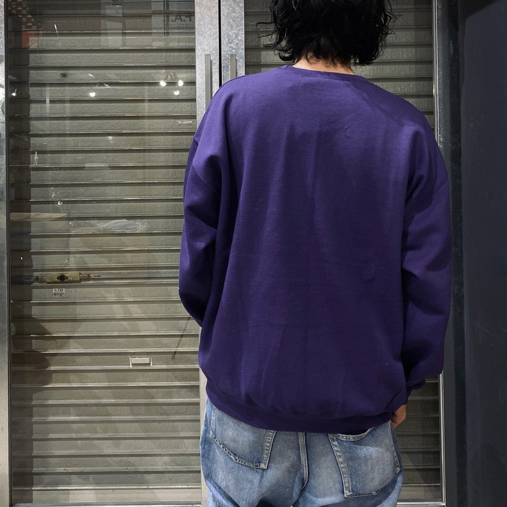 CREW NECK SWEAT SHIRT -TYPE 1- #PURPLE [24SS-WMC-SS01]