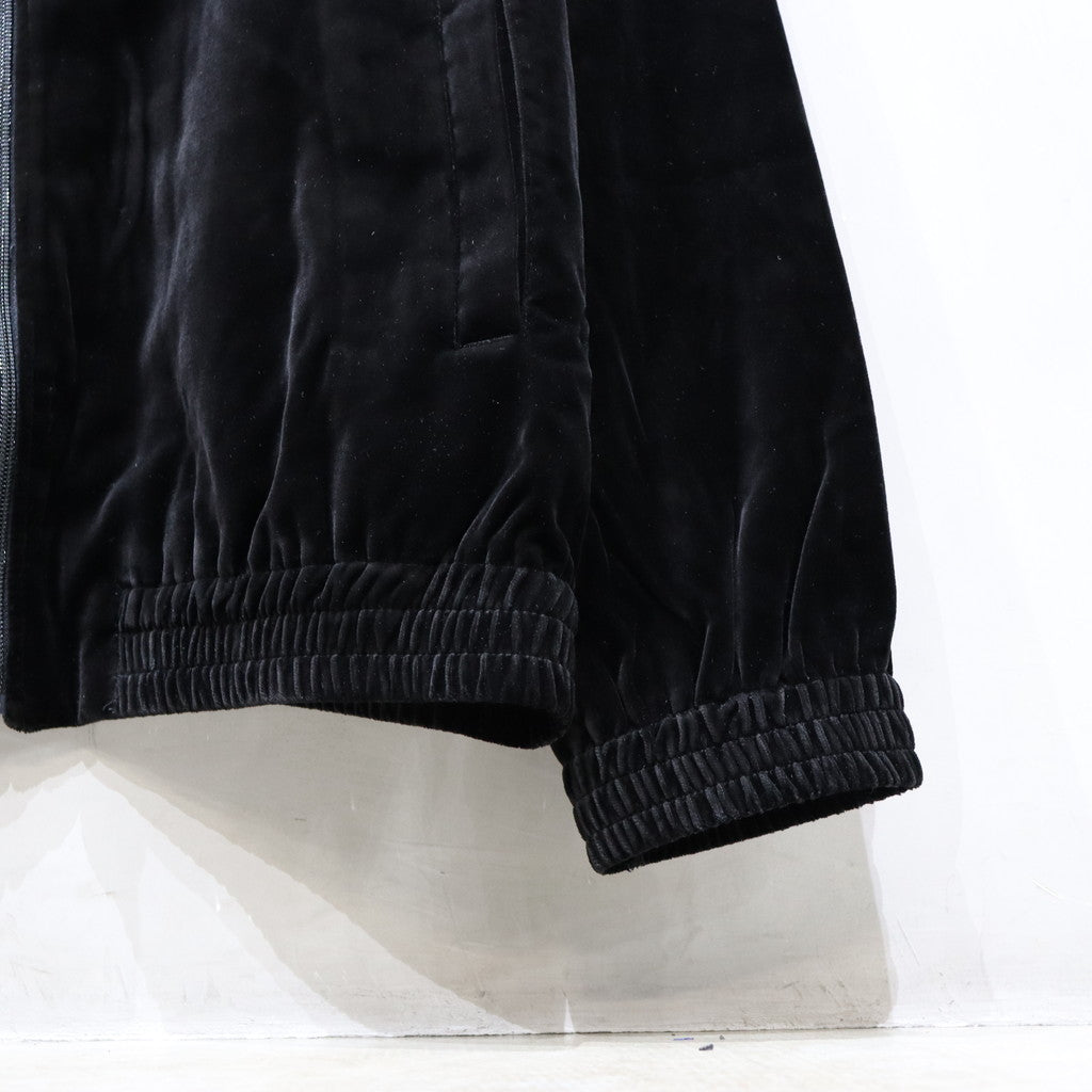 天鵝絨運動外套#黑色 [24SSE-WMO-TJ01]