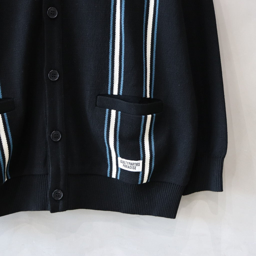 STRIPED CARDIGAN #BLACK [24SS-WMK-KN13]