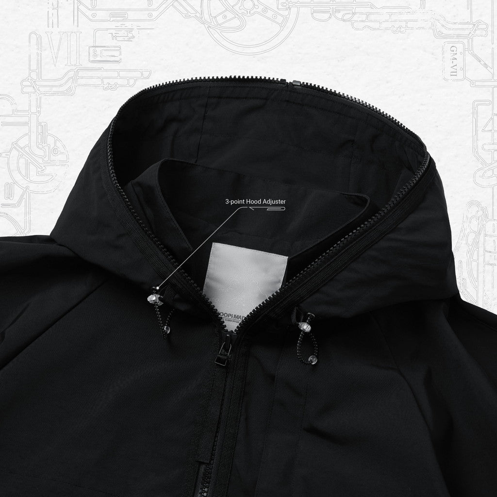「G7-1K」 Fermion-G Mountain Parka #JET BLACK [GOOPI-23AW-NOV-01]