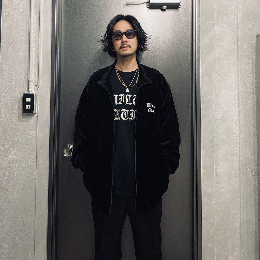 VELVET TRACK JACKET #BLACK [24SSE-WMO-TJ01]