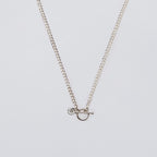 Flat Link Necklace Large 60cm #SILVER [XON025]