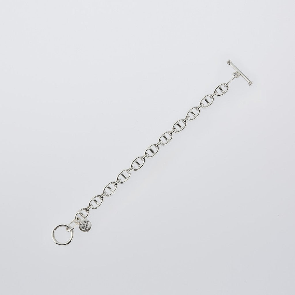 Anchor Link Bracelet -10mm- #SILVER [XOB102] - cocorozashi 三重県