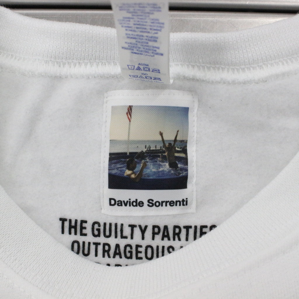 DAVIDE SORRENTI | CREW NECK SWEAT SHIRT -TYPE 2- #WHITE [DAVIDESORRENTI-WM-SS02]