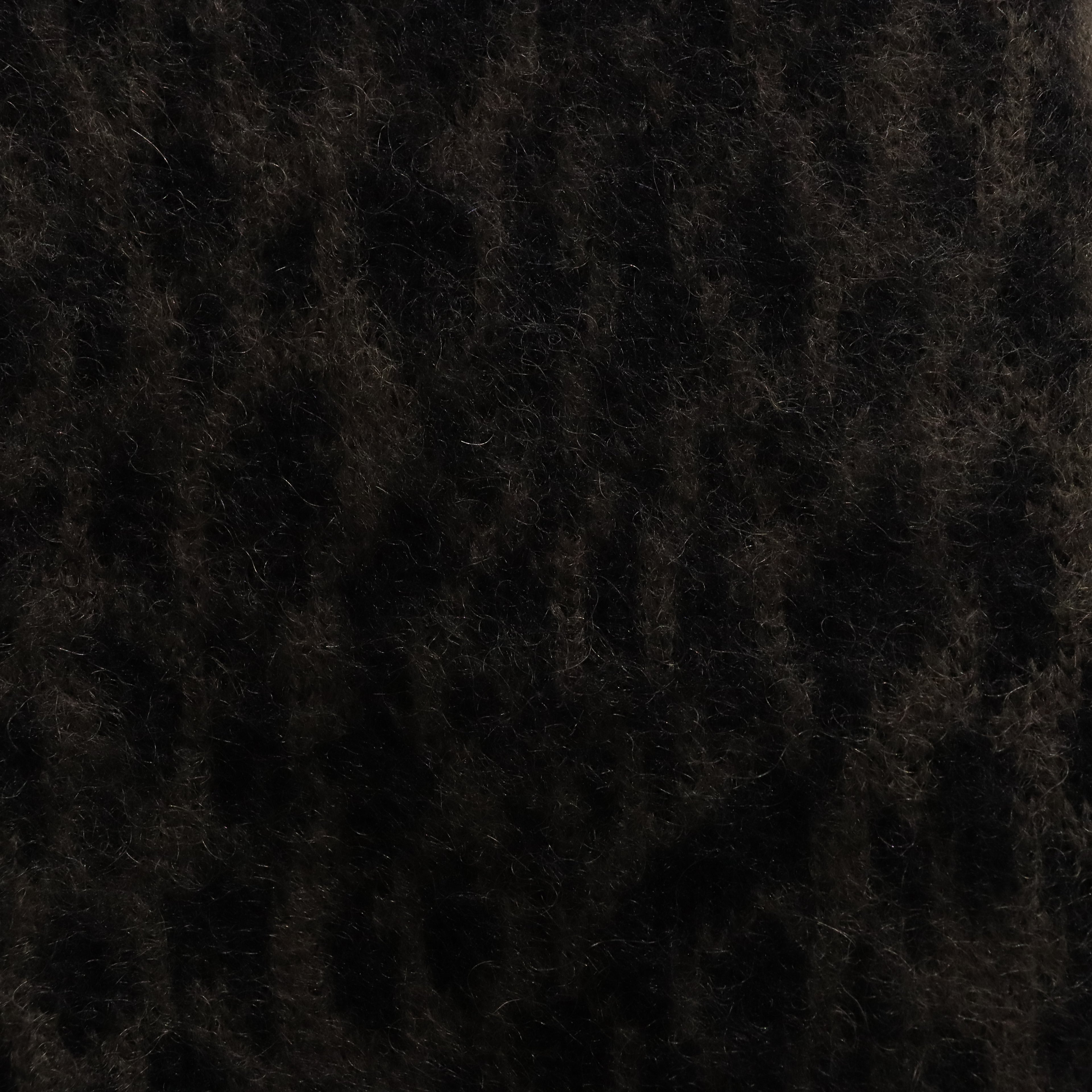 LEOPARD HEAVY MOHAIR CARDIGAN #KHAKI [23FW-WMK-KN15]