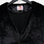 毛皮開襟衫#黑色 [SC2320-CT01]