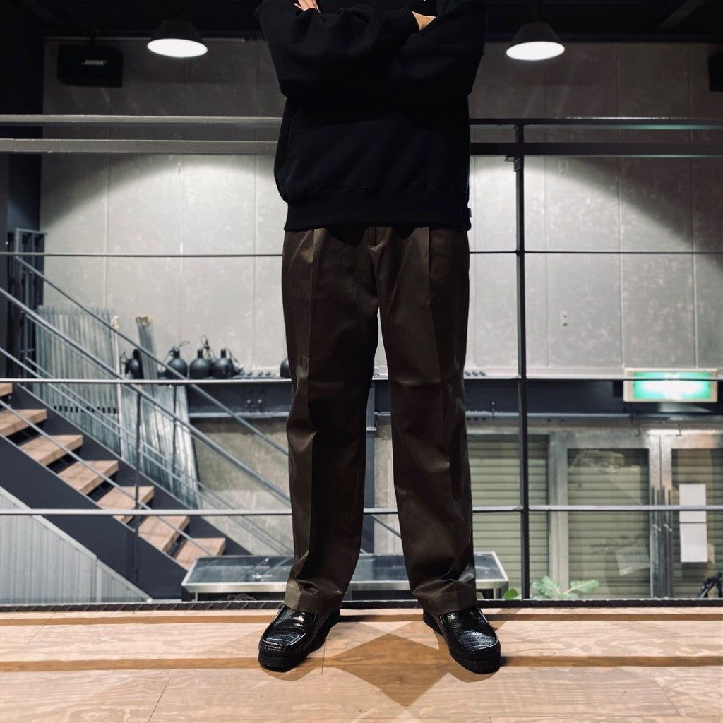 DOUBLE PLEATED CHINO TROUSERS #KHAKI [24SS-WMP-PT10]