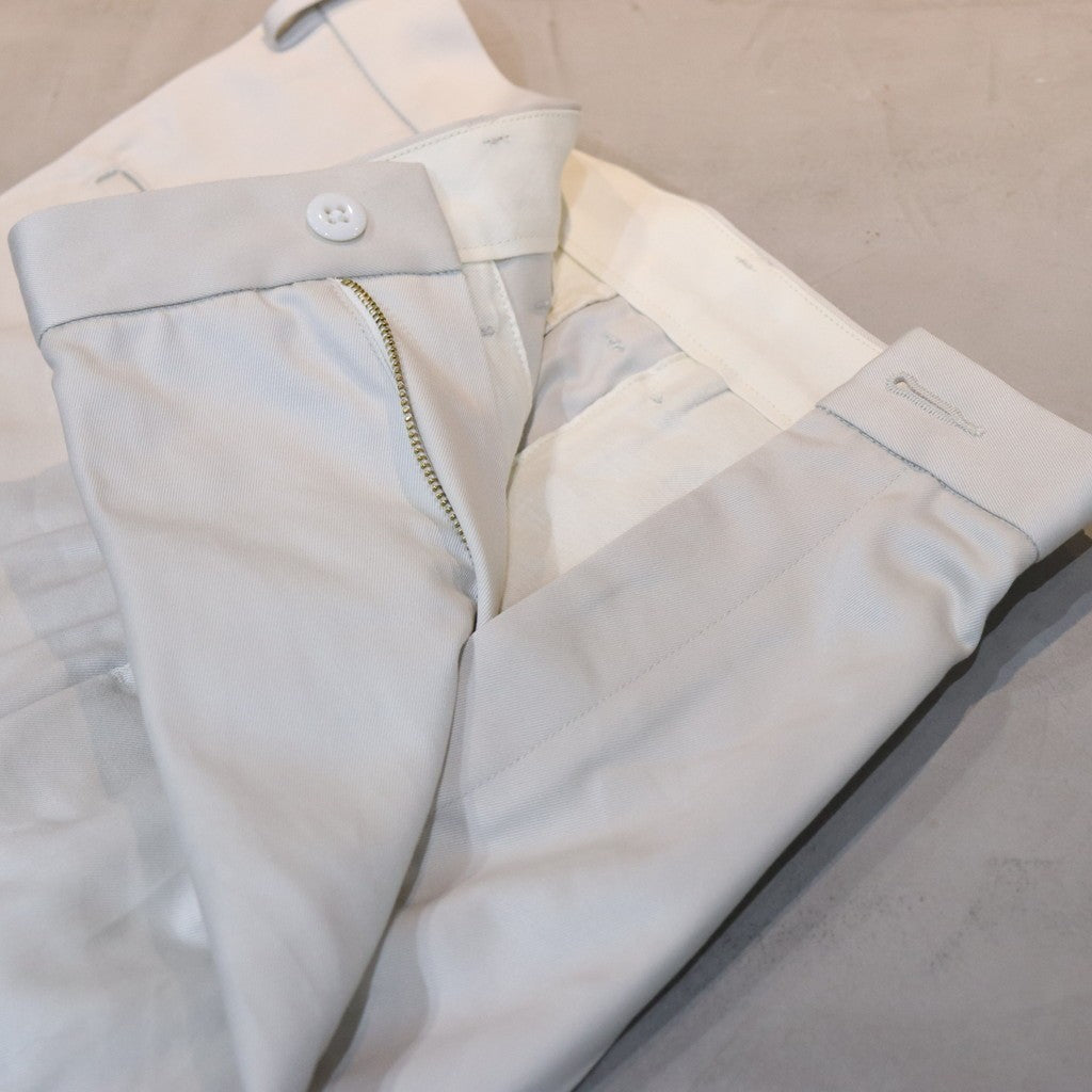 DOUBLE PLEATED CHINO TROUSERS #WHITE [24SS-WMP-PT10]