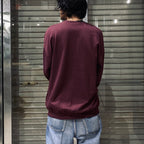 CREW NECK SWEAT SHIRT -TYPE 1- #BURGUNDY [24SS-WMC-SS01]