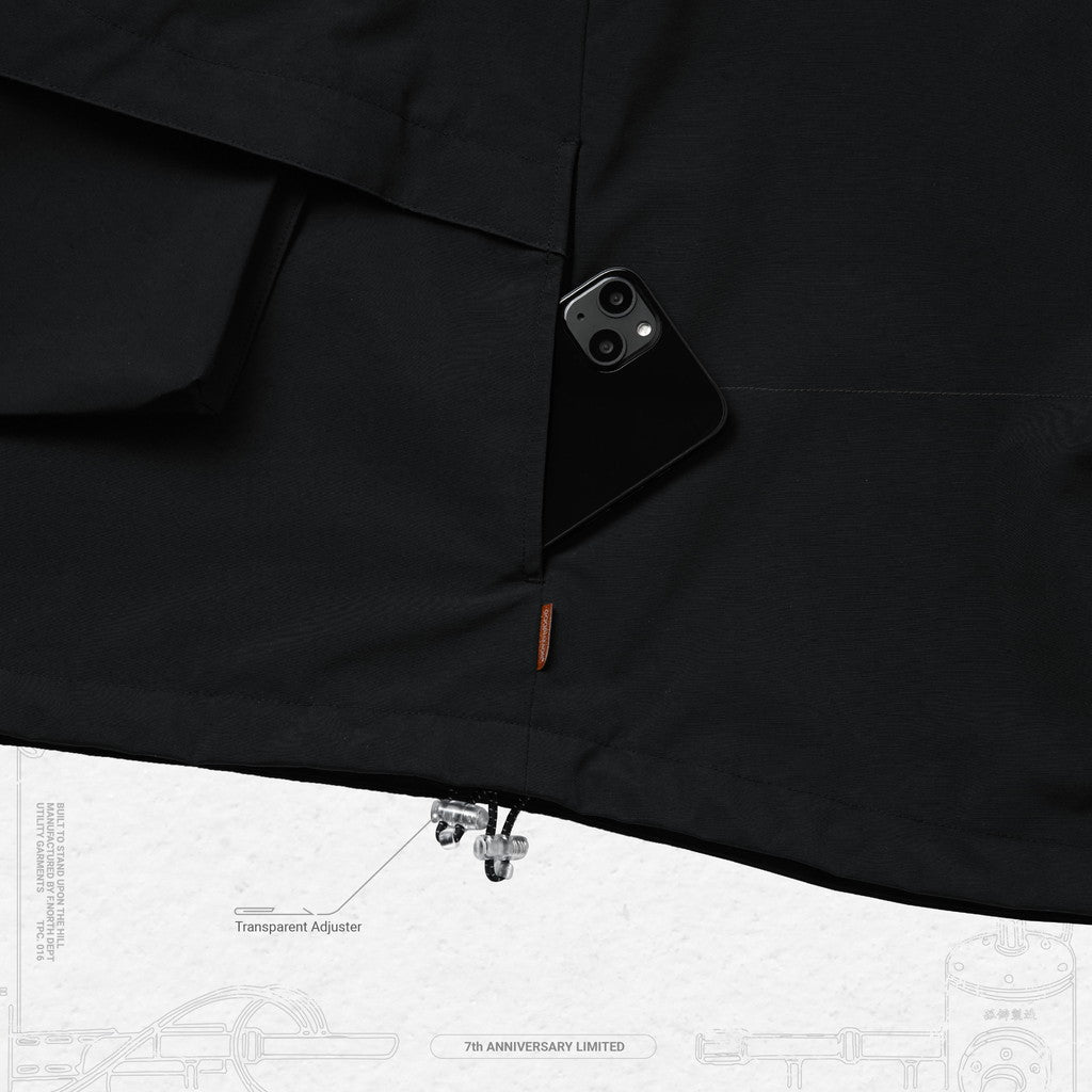 「G7-1K」 Fermion-G Mountain Parka #JET BLACK [GOOPI-23AW-NOV-01]