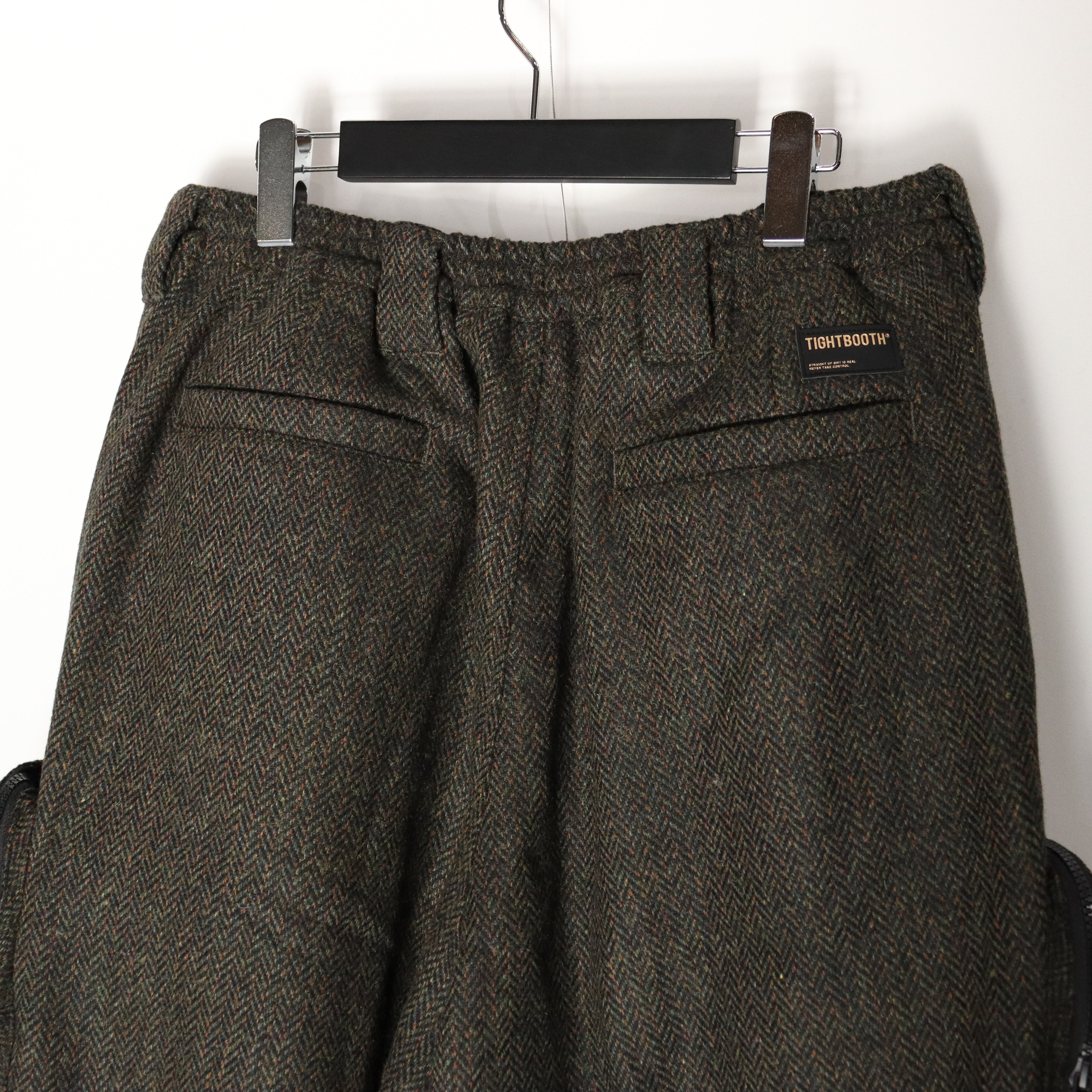 TWEED CARGO PANTS #OLIVE [FW23-B01] – cocorozashi