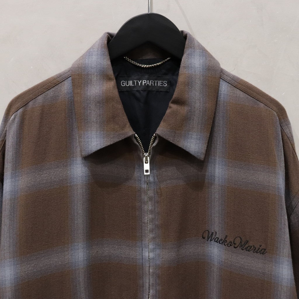 OMBRE CHECK 50'S JACKET -C- -TYPE 1- #BROWN [24SS-WMO-BL18]