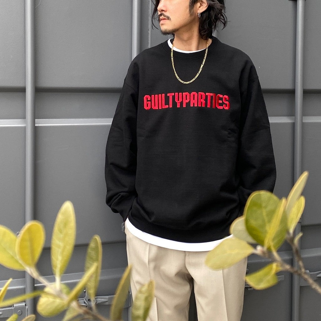 厚重圓領運動衫 - 型號 3- #黑色 [24SS-WMC-SS09]