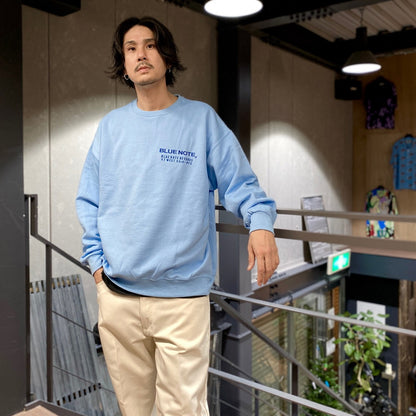 BLUE NOTE | CREW NECK SWEAT SHIRT -TYPE 2- #BLUE [BLUENOTE-WM-SS06]