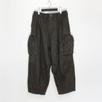 TWEED CARGO PANTS #OLIVE [FW23-B01]