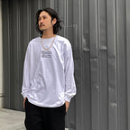CREW NECK LONG SLEEVE T-SHIRT #WHITE [24SS-WMT-LT01]