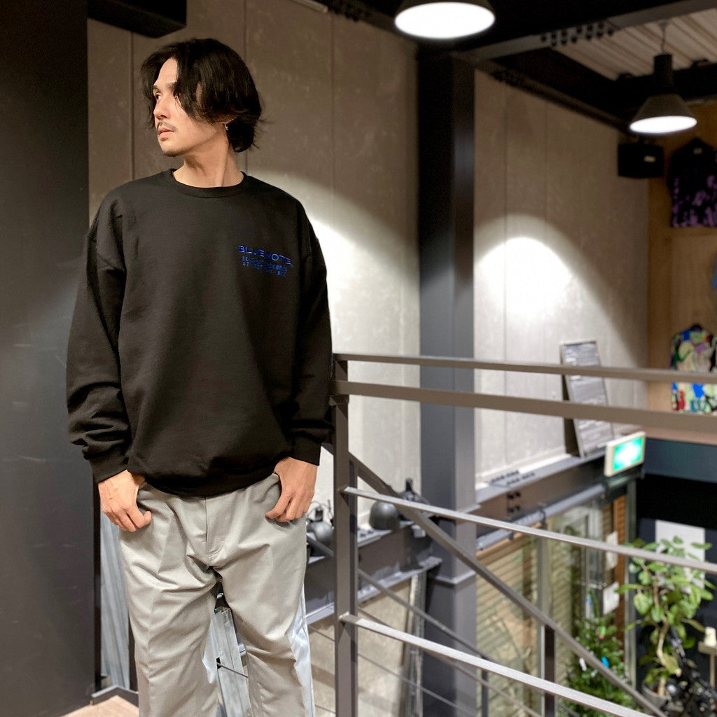 BLUE NOTE | CREW NECK SWEAT SHIRT -TYPE 3- #BLACK [BLUENOTE-WM-SS07]