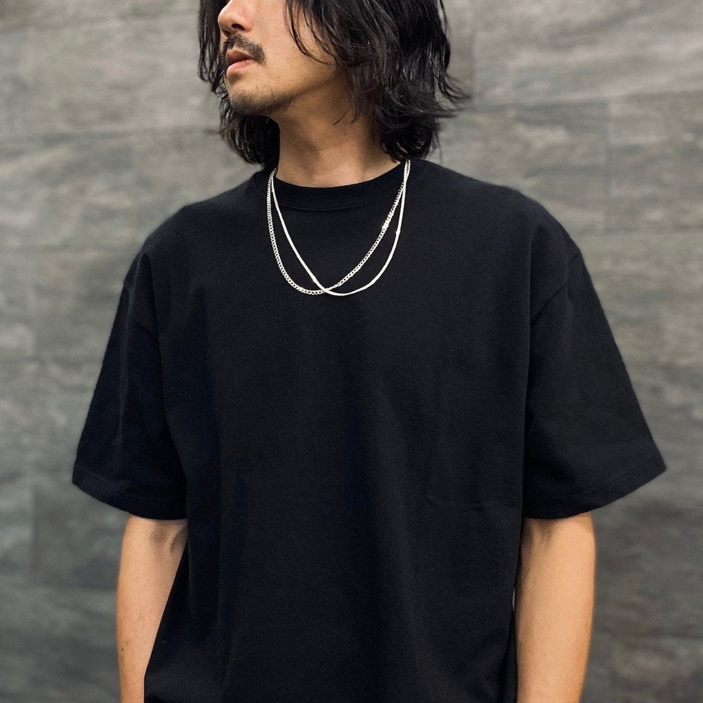 Flat Link Necklace Large 60cm #SILVER [XON025]