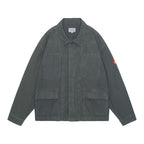 BRUSHED SOFT COTTON JACKET #GREY [CES25JK19]