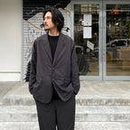 TECH LOOSE 2B JACKET TWILL #CHARCOAL [BJ-56024]