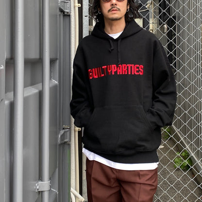 HEAVY WEIGHT PULLOVER HOODED SWEAT SHIRT -TYPE 3- #BLACK [24SS-WMC-SS08]