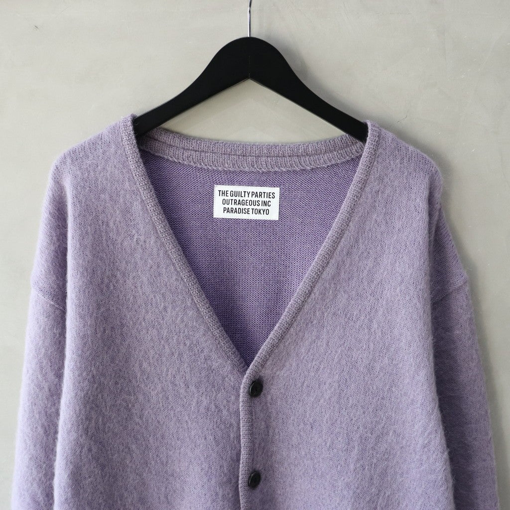 トップス  Cobian mohair cardigan purple stein GRADATION MOHAIR CARDIGAN・PURPLE - tity