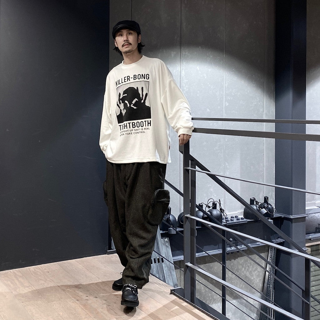 TBKB | HAND SIGN VELOURS #WHITE [FW23-TBKB10]