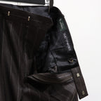DOUBLE PLEATED TROUSERS #CHARCOAL [23FW-WMP-TR21]