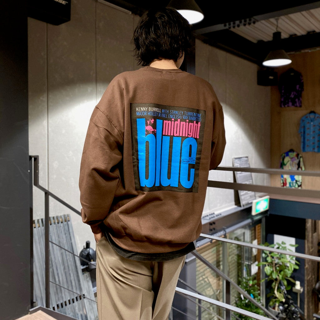 BLUE NOTE | CREW NECK SWEAT SHIRT -TYPE 4- #BROWN [BLUENOTE-WM-SS08]