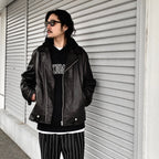 MIDDLE WEIGHT PULLOVER HOODED SWEAT SHIRT -TYPE 1- #BLACK [24SS-WMC-SS12]