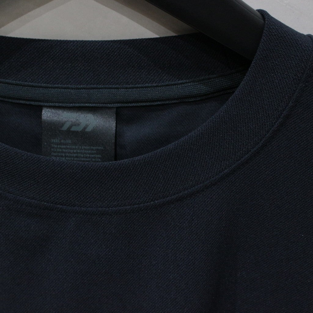 科技彈性平紋針織圓領衫 #黑色 [BE-60024]