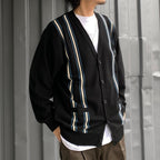 STRIPED CARDIGAN #BLACK [24SS-WMK-KN13]