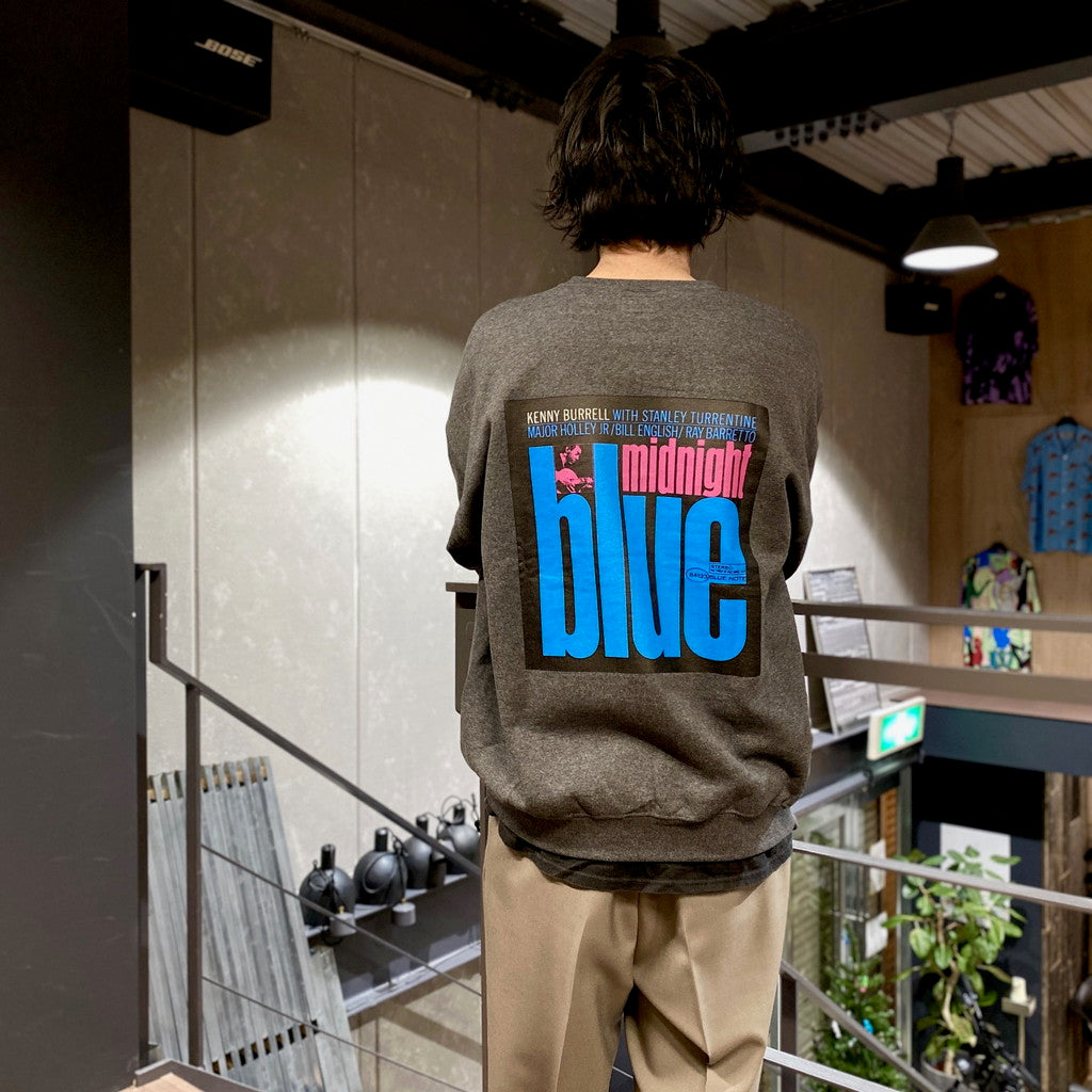BLUE NOTE | CREW NECK SWEAT SHIRT -TYPE 4- #CHARCOAL [BLUENOTE-WM-SS08]