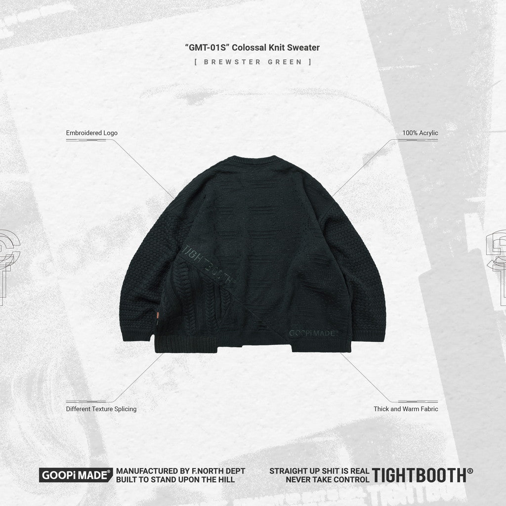 TBPR | "GMT-01S" Colossal Knit Sweater #BREWSTER GREEN [GOOPI-23AW-DEC-TBPR-06]