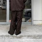 TECH EASY 佩斯利圖案長褲 #棕色 [BP-53024]