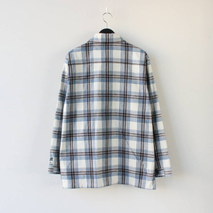 SHAGGY CHECKED SHIRT JACKET #BEIGE [BEPSS21TP07]