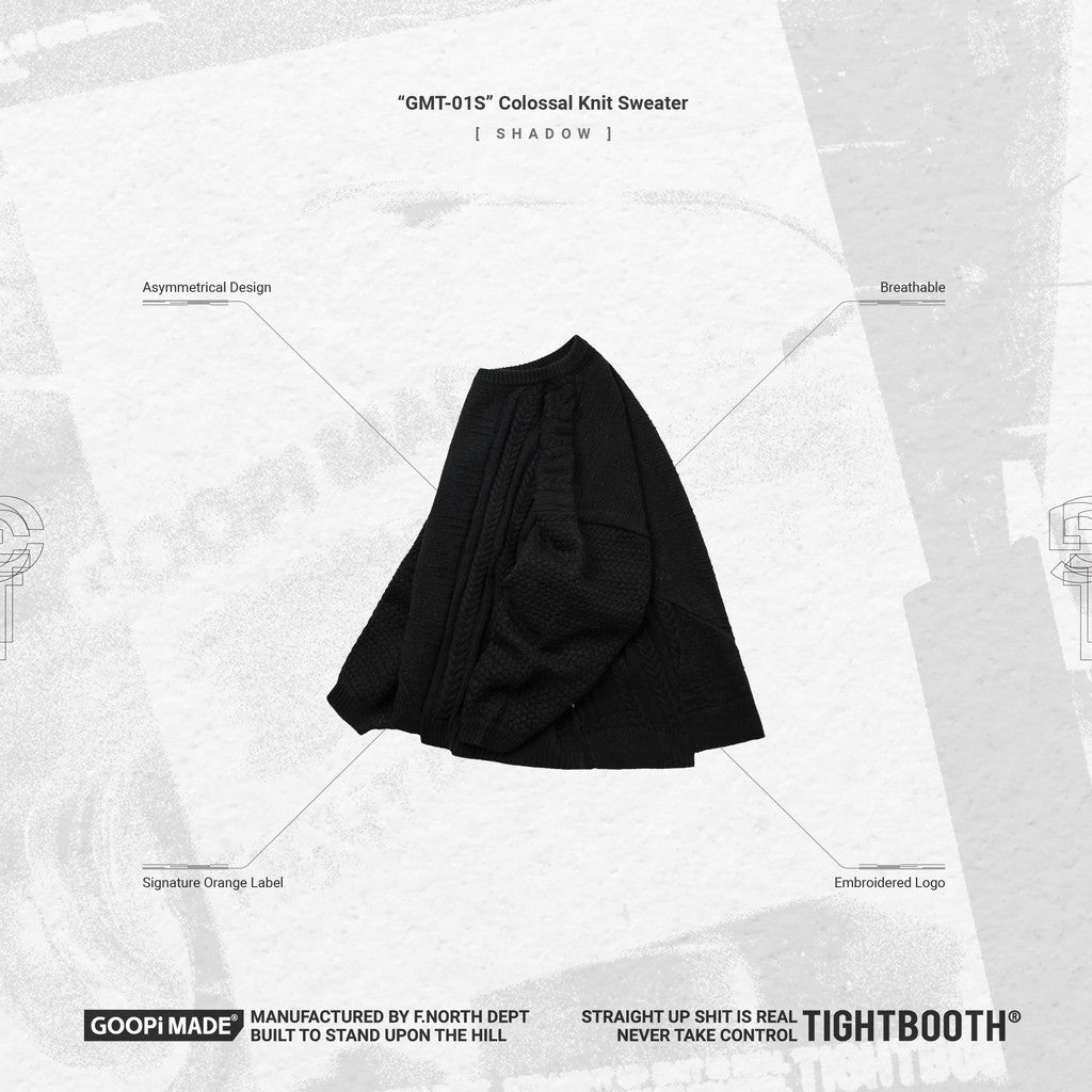 TBPR | “GMT-01S”巨型針織毛衣#SHADOW [GOOPI-23AW-DEC-TBPR-06]