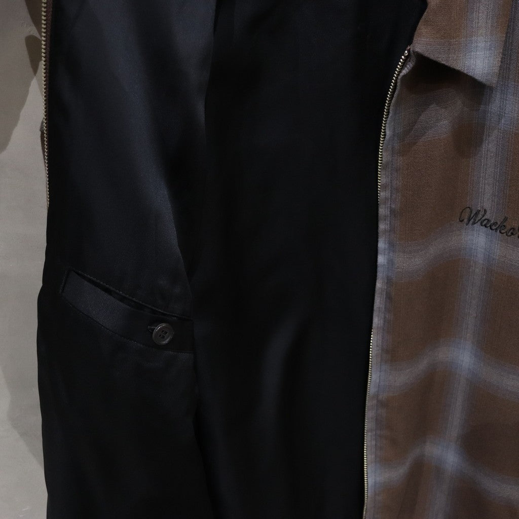 OMBRE CHECK 50'S JACKET -C- -TYPE 1- #BROWN [24SS-WMO-BL18]